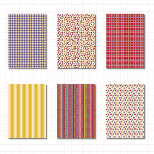 Retro Scrapbook Papers No. 02