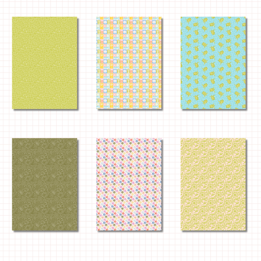 Coastal Summer Scrapbook Papers No. 01