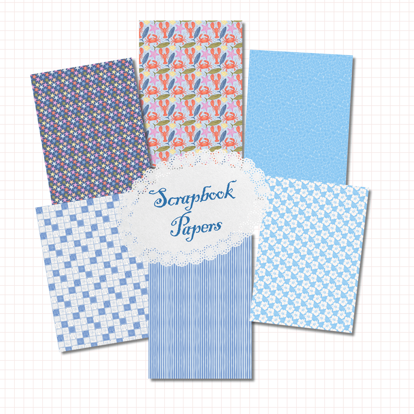 Coastal Scrapbook Papers No. 02