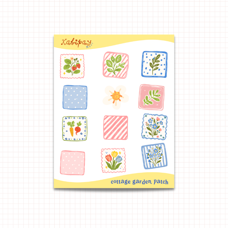 Cottage Garden Patch Clear Sticker Sheet