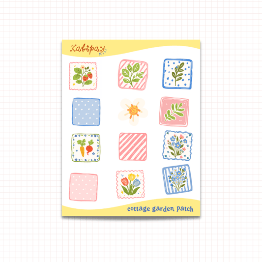 Cottage Garden Patch Clear Sticker Sheet