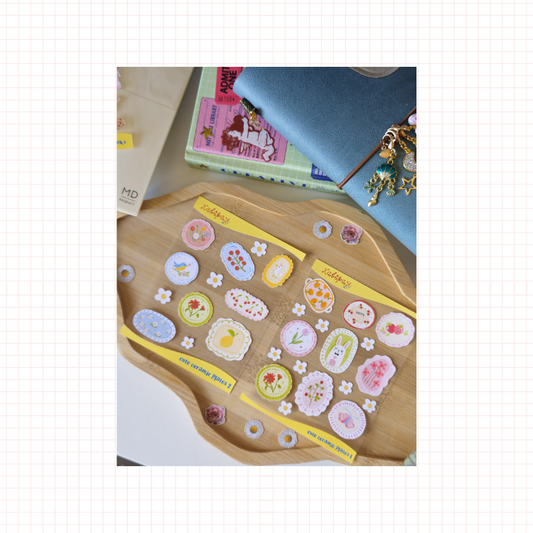 Cute Ceramic Plates 1 Clear Sticker Sheet
