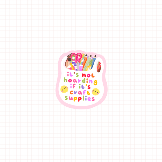 it's not hoarding die-cut sticker